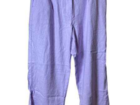 Pants Linen By Old Navy In Purple, Size: Sp Online Sale