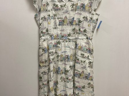 Dress Casual Midi By Talbots In Cream, Size: L on Sale