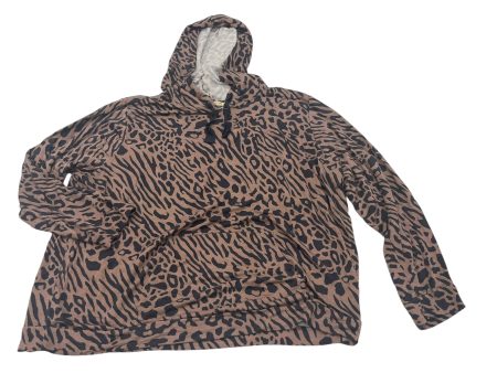 ANIMAL PRINT TOP LS by CLOTHES MENTOR Size:XL Discount