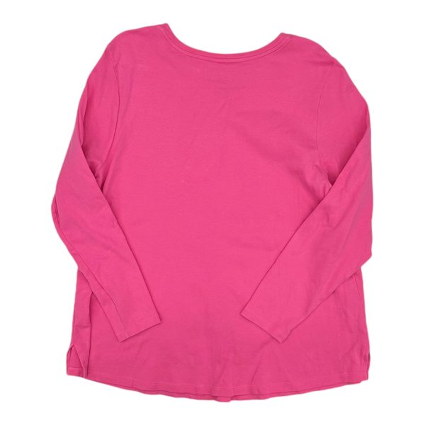 Top Ls Basic By Isaac Mizrahi Live Qvc In Pink, Size:1X Online now