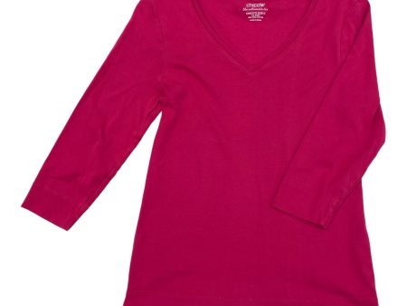 Top 3 4 Sleeve By Chicos In Pink, Size:S For Sale