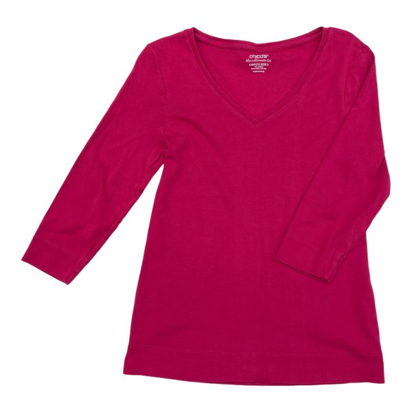 Top 3 4 Sleeve By Chicos In Pink, Size:S For Sale