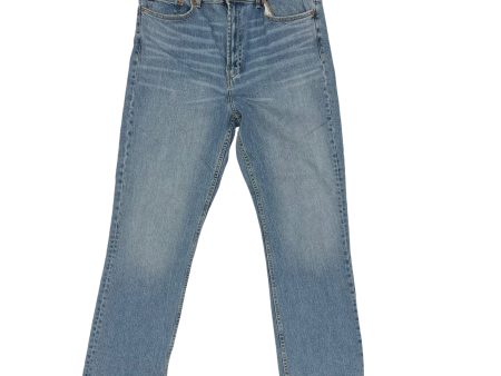 Jeans Straight By Zara In Blue Denim, Size:14 For Sale