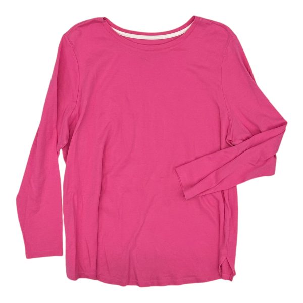 Top Ls Basic By Isaac Mizrahi Live Qvc In Pink, Size:1X Online now