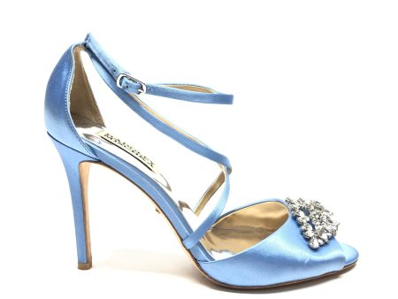 Sandals Heels Stiletto By Badgley Mischka In Blue, Size: 7.5 Discount