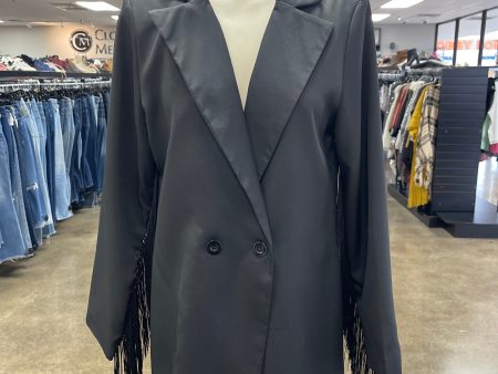 Blazer By Clothes Mentor In Black, Size: L Cheap