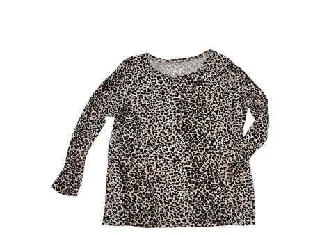 ANIMAL PRINT TOP LS by MAURICES Size:XXL For Cheap