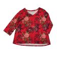 Top Ls By The Pioneer Woman In Red, Size:2X on Sale