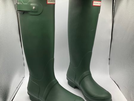 Boots Rain By Hunter In Green, Size: 9 Supply