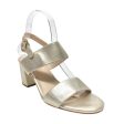 Sandals Heels Block By Cole-haan In Gold, Size: 8 Cheap