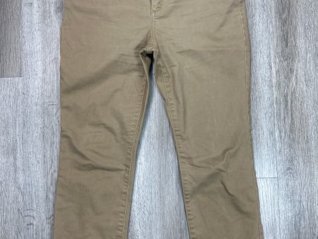 Jeans Straight By St Johns Bay In Brown Denim, Size: 14 Online Hot Sale