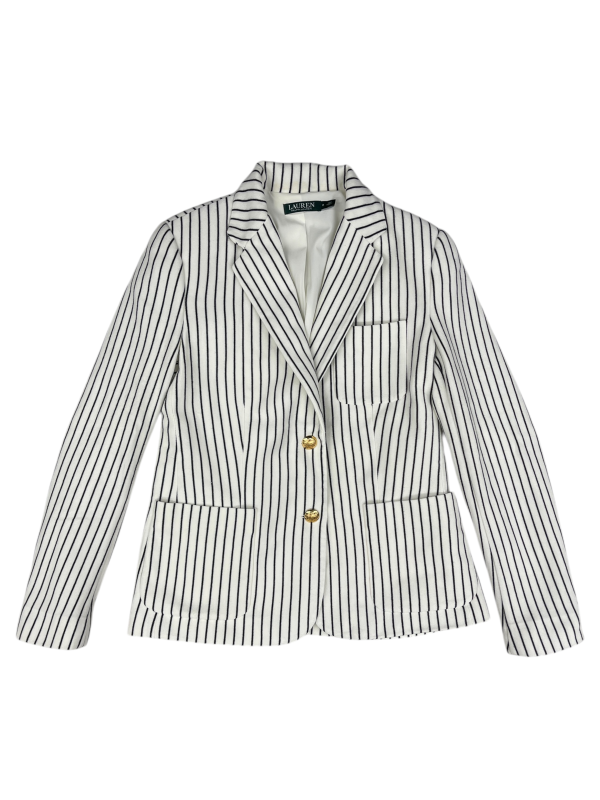 Blazer By Lauren By Ralph Lauren In Striped Pattern, Size: 12 Supply