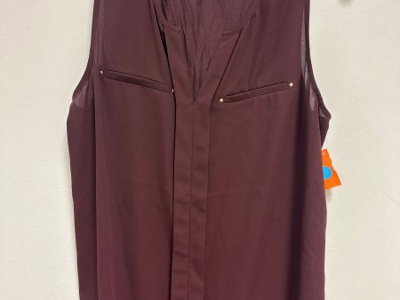 Top Sleeveless By Express In Brown, Size: L Supply