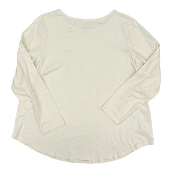 Top Ls By Susan Graver In Cream, Size:1X Hot on Sale