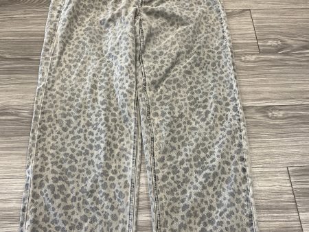 Jeans Wide Leg By Universal Thread In Animal Print, Size: 14 Cheap