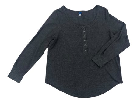 Top Ls By Old Navy In Grey, Size:L Cheap