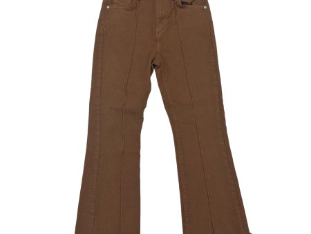 BROWN DENIM JEANS CROPPED by LOFT, SIZE 00 Online Hot Sale