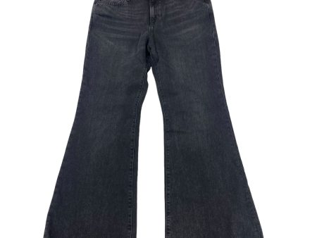 Black Denim Jeans Wide Leg Express, Size 10 Discount