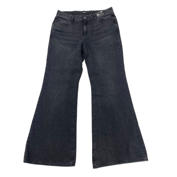 Black Denim Jeans Wide Leg Express, Size 10 Discount