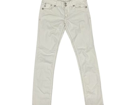 Jeans Straight By Miss Me In White Denim, Size:8 Fashion