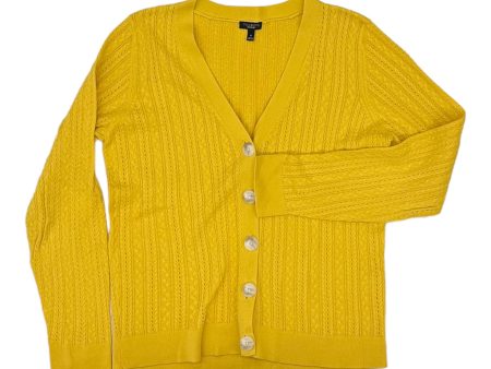 YELLOW SWEATER CARDIGAN by TALBOTS Size:M Online Hot Sale