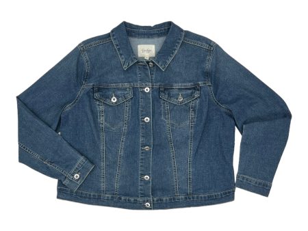 BLUE DENIM JACKET DENIM by JESSICA SIMPSON Size:2X Supply