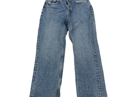 BLUE DENIM JEANS STRAIGHT by ZARA Size:4 Online Sale