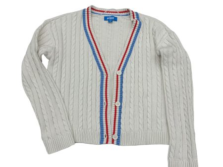 WHITE    CLOTHES MENTOR SWEATER CARDIGAN, Size M Online now