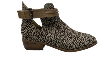 ANIMAL PRINT BOOTS ANKLE HEELS by CLOTHES MENTOR Size:9 Online Sale