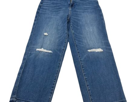 BLUE DENIM CHICOS JEANS CROPPED, Size 10 Supply