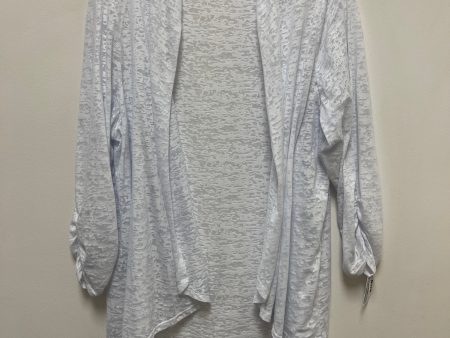 White Sweater Cardigan Kim Rogers, Size 2x Cheap