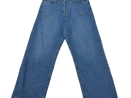 BLUE DENIM JEANS WIDE LEG by LEVIS Size:12 Cheap