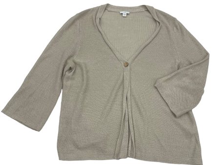 TAN CARDIGAN by J. JILL Size:L For Sale