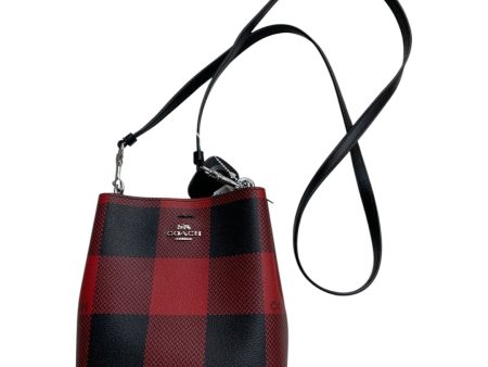 Handbag Designer By Coach In Black & Red, Size:Small Supply