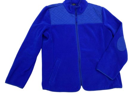 BLUE JACKET FLEECE by TALBOTS Size:XL Cheap