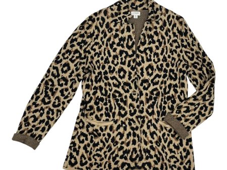 Cardigan By J. Crew In Animal Print, Size:M Hot on Sale