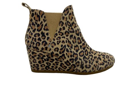 ANIMAL PRINT BOOTS ANKLE HEELS by TOMS Size:8.5 Cheap