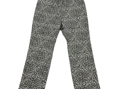 ANIMAL PRINT    CLOTHES MENTOR PANTS CROPPED, Size 8 Sale