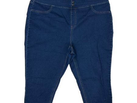 BLUE DENIM JEANS STRAIGHT by TERRA & SKY Size:2X on Sale