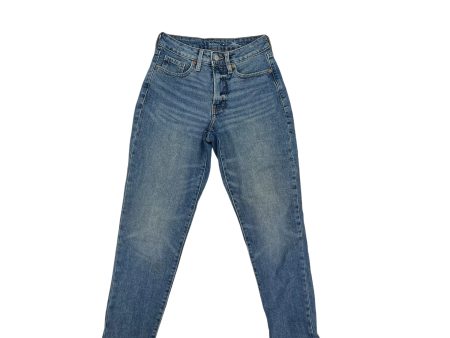 Jeans Straight By Old Navy In Blue Denim, Size:0 Online now