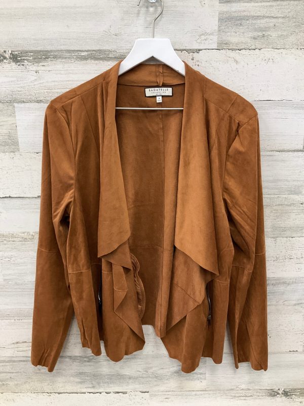 Cardigan By Clothes Mentor In Tan, Size: 1x Cheap