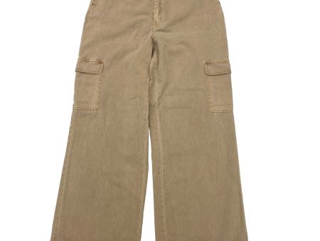 Brown Denim Jeans Wide Leg Double Zero, Size L Fashion