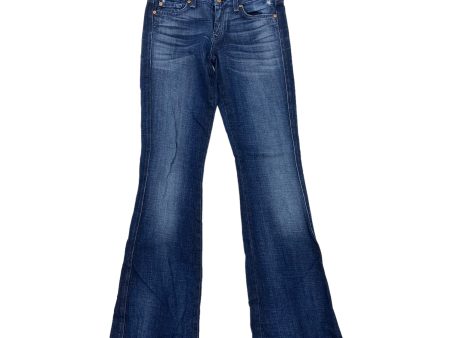 BLUE DENIM JEANS BOOT CUT by 7 FOR ALL MANKIND Size:2 Supply