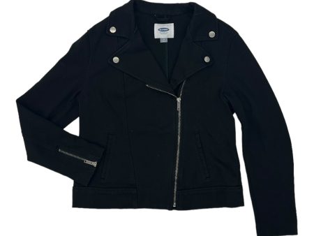 BLACK JACKET MOTO by OLD NAVY Size:M Discount