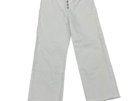 White Denim Jeans Cropped Clothes Mentor, Size Xl Online now