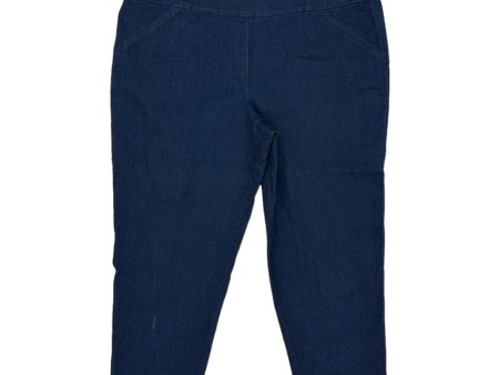 BLUE DENIM JEANS SKINNY by ALFRED DUNNER Size:22W For Discount