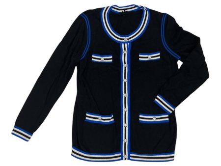 BLACK & BLUE CARDIGAN by TALBOTS Size:XL For Discount