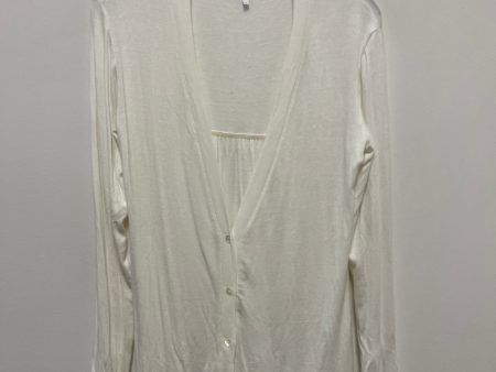 Sweater Cardigan By Three Dots In Cream, Size: S Cheap