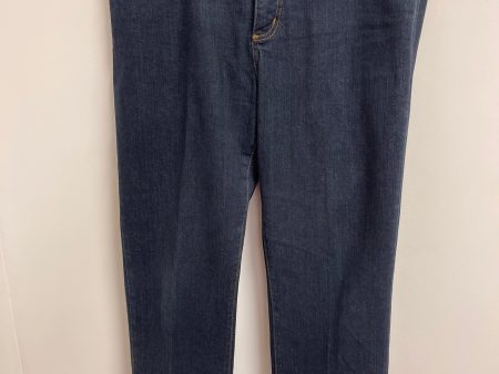 Jeans Straight By Not Your Daughters Jeans In Blue Denim, Size: 4l Supply