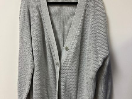 Sweater Cardigan By Talbots In Grey, Size: 3x Sale